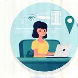 Icon representing a person working remotely or independently.
