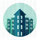Icon representing a small business building.